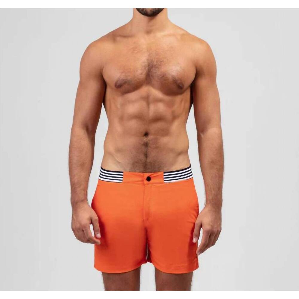NEW RON DORFF urban pull-on swim shorts in spritz orange